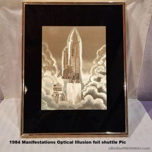 1984 Manifestations Optical Ill. gold Space Shuttle pic